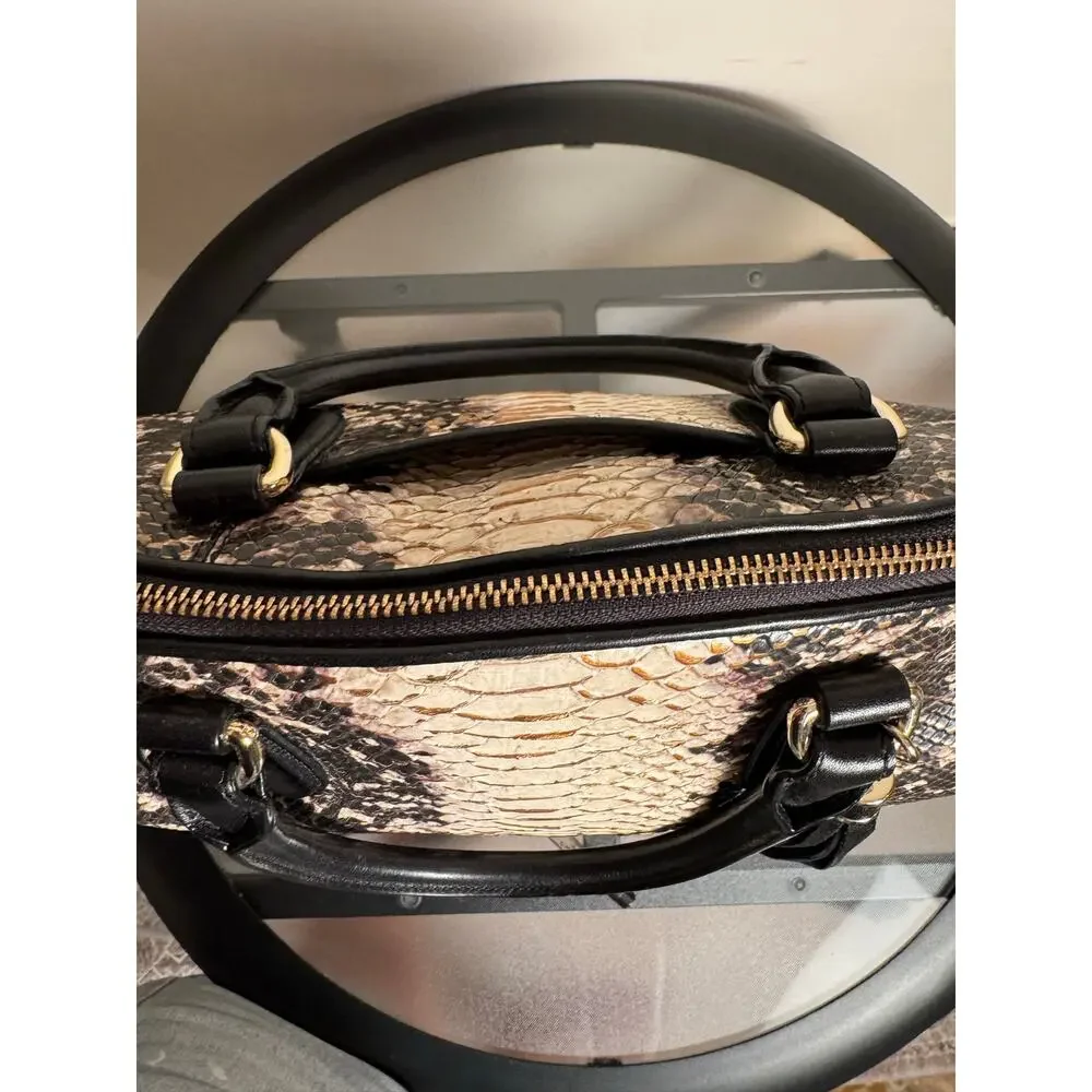 Brahmin Duxbury Satchel Large Croc Embossed Purse